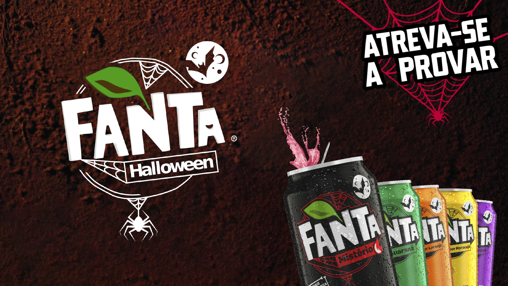 Nova Fanta Halloween reúne seus sabores únicos em latas que mudam de cor