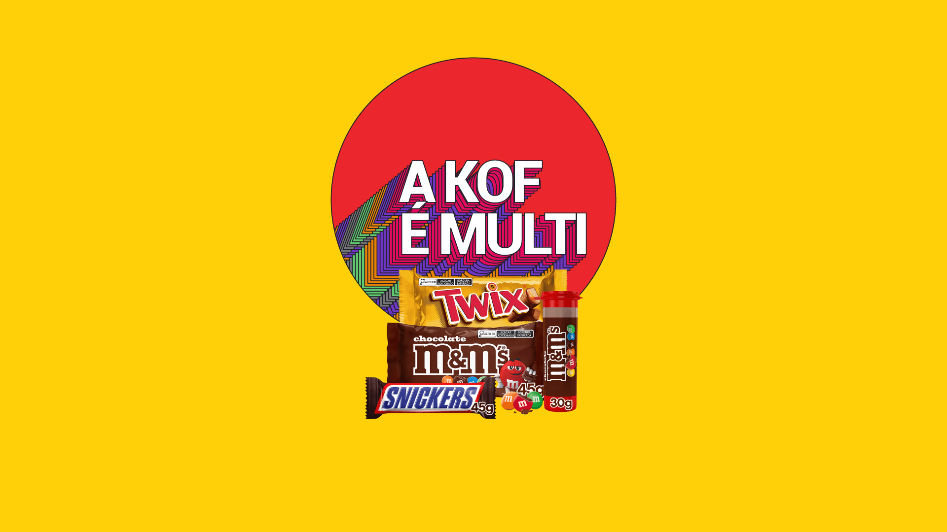 M&Ms, Snickers e Twix chegam ao nosso portfólio multicategorias
