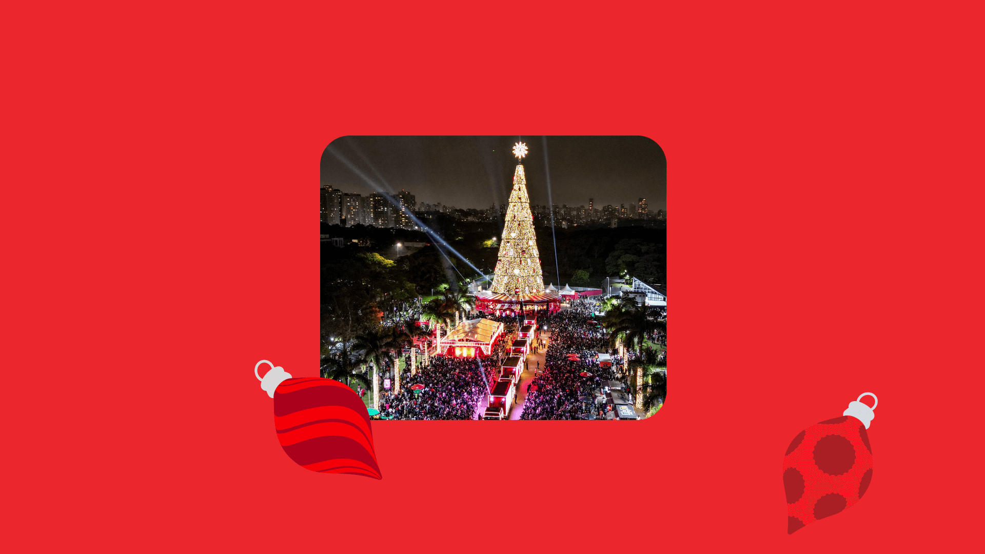 Veja como foi a inauguração da nossa árvore de Natal