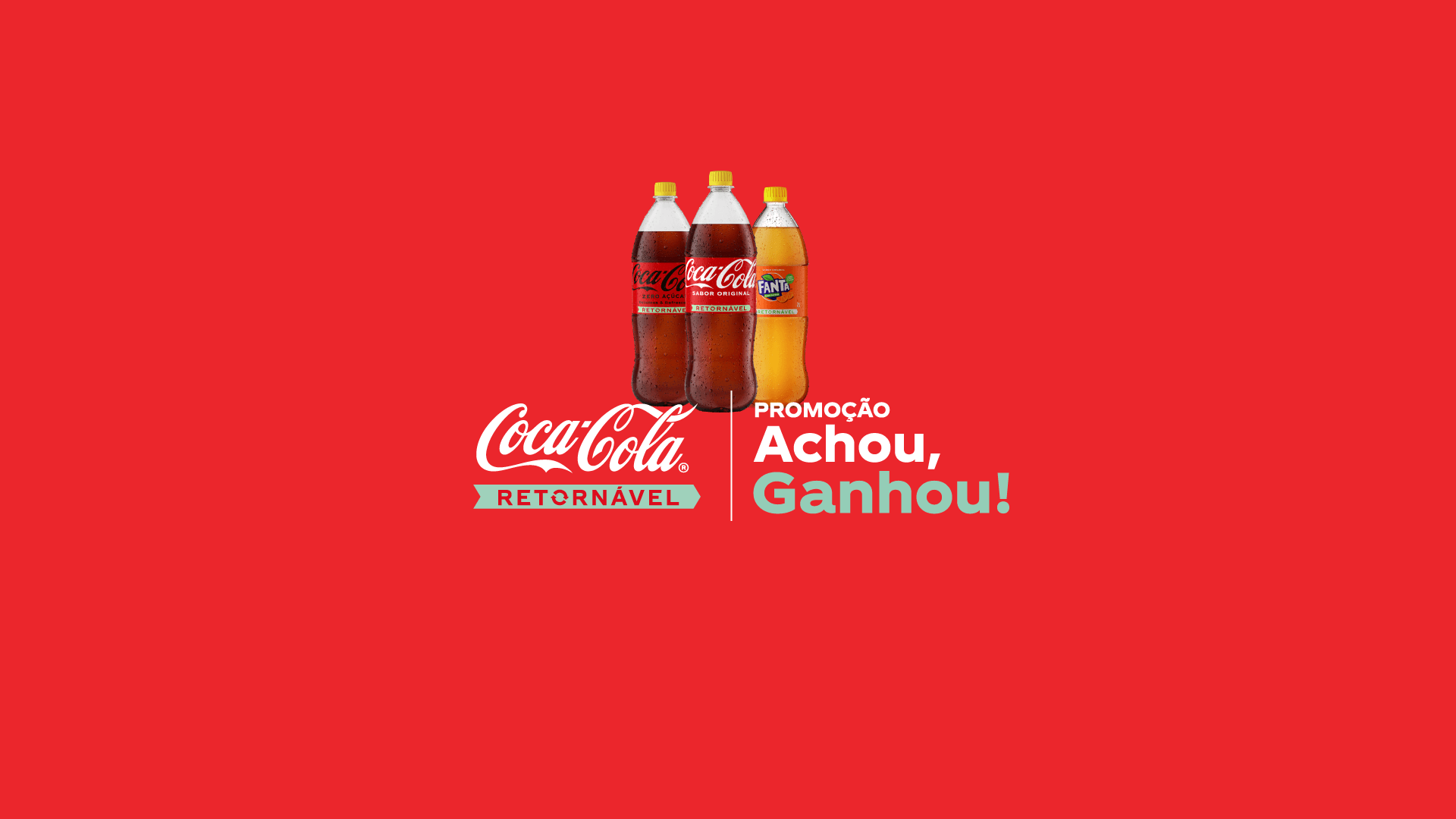 Tem promoção de Coca-Cola Retornável de 2L no ar! Indique para amigos e familiares